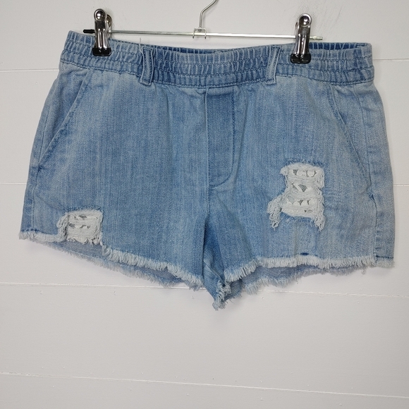 Aerie distressed lace insert pull on shorts size XS - Picture 2 of 9